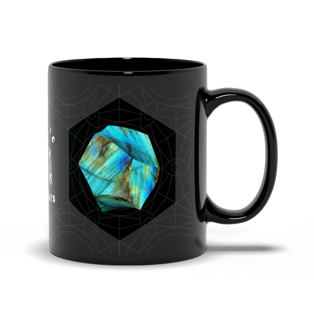 Labradorite Black Mug