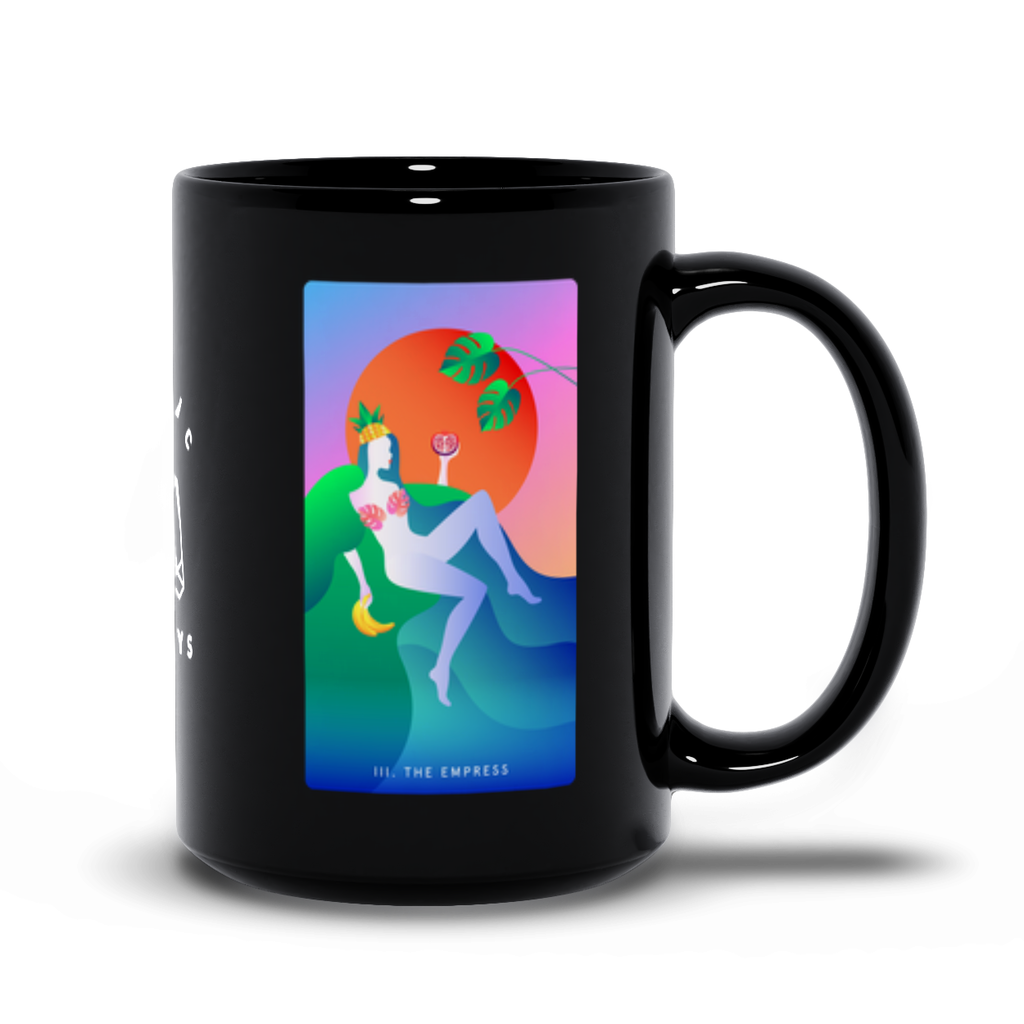 The Empress Black Mug