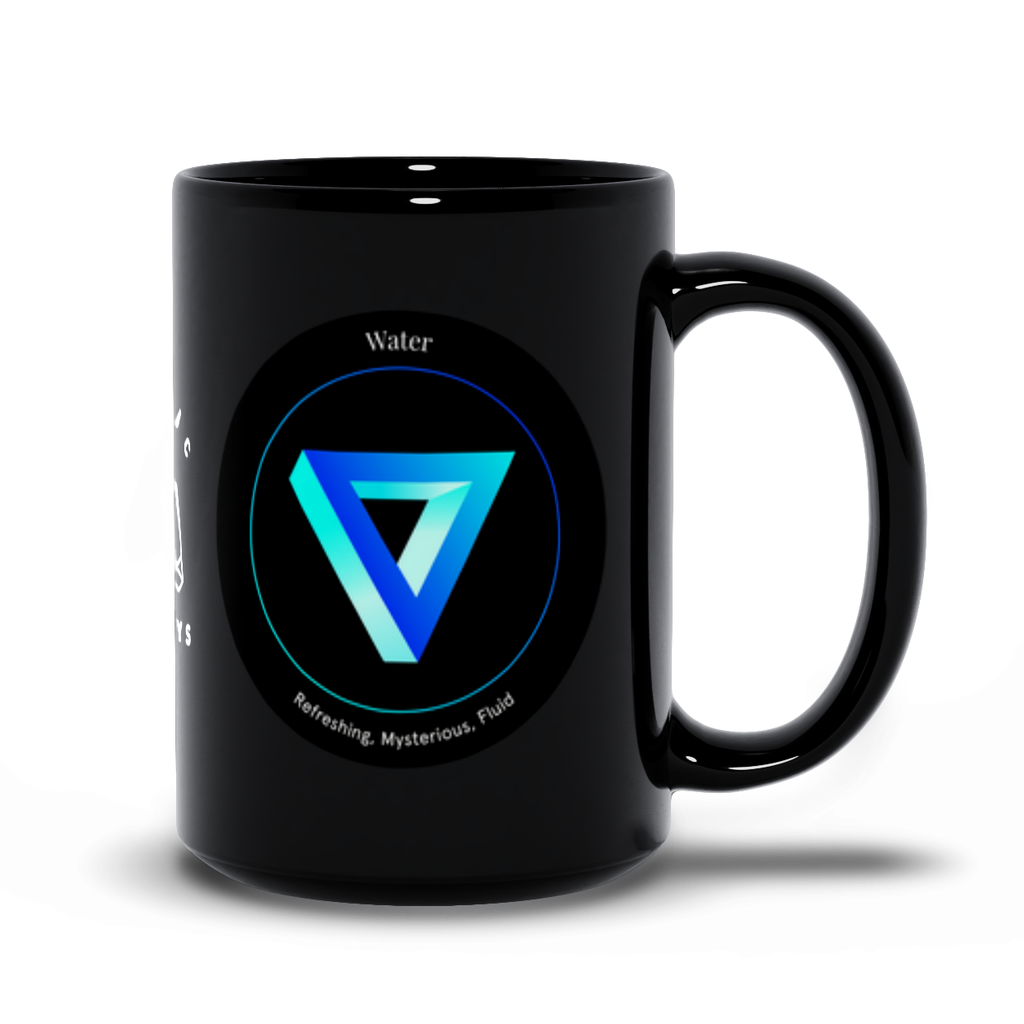Water Black Mug
