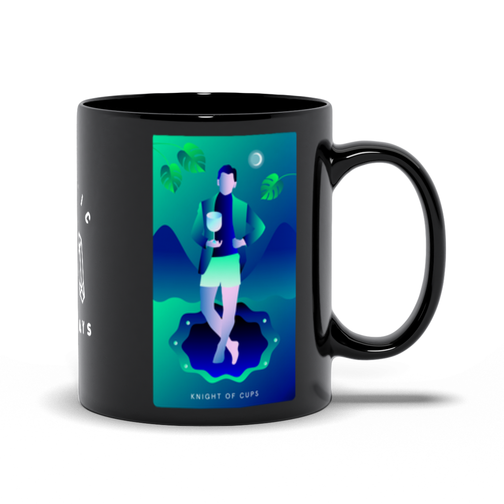 Knight of Cups Black Mug