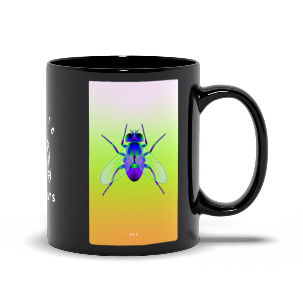 Fly Black Mug