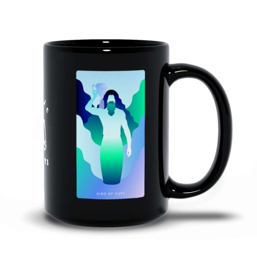 King of Cups Black Mug