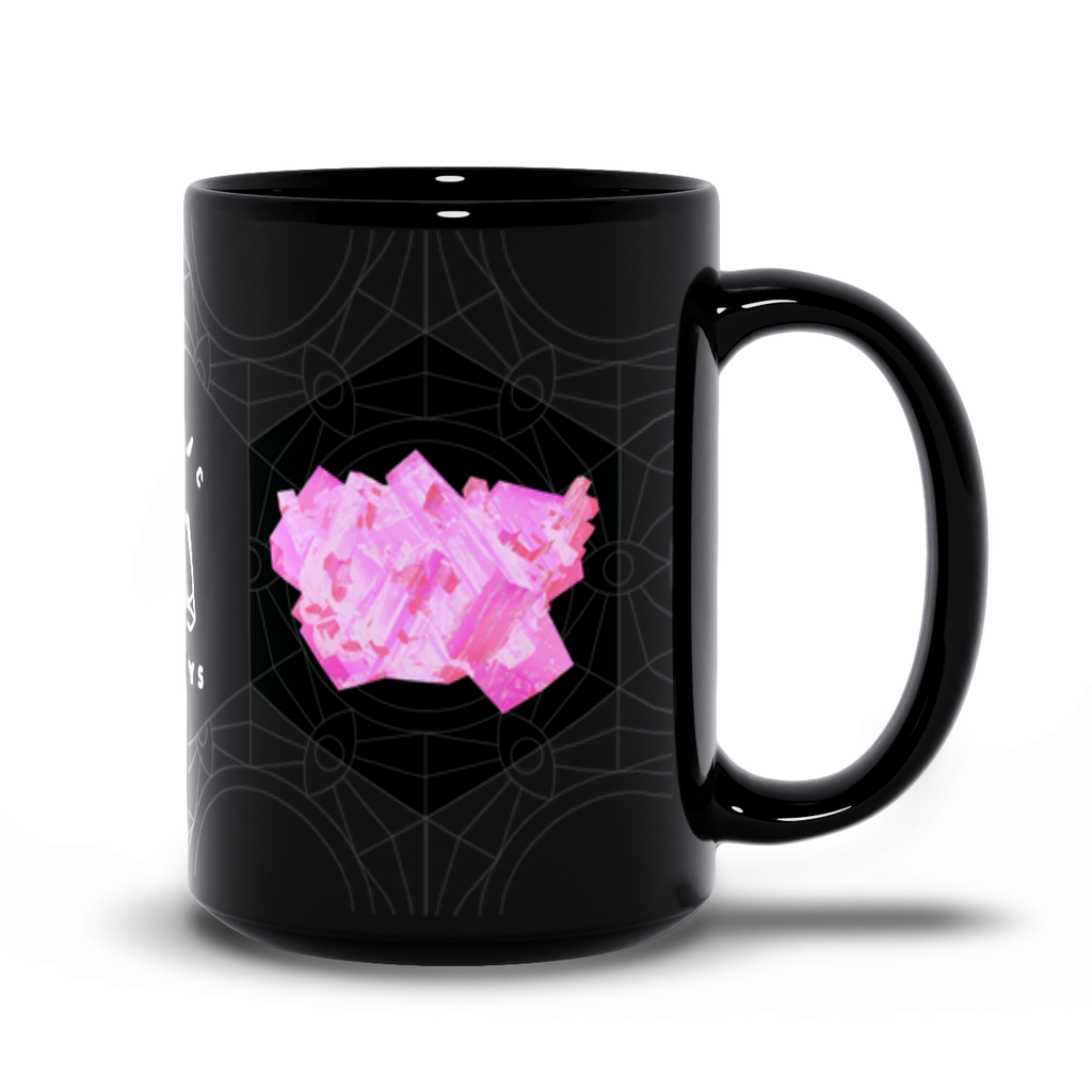 Pink Halite Black Mug