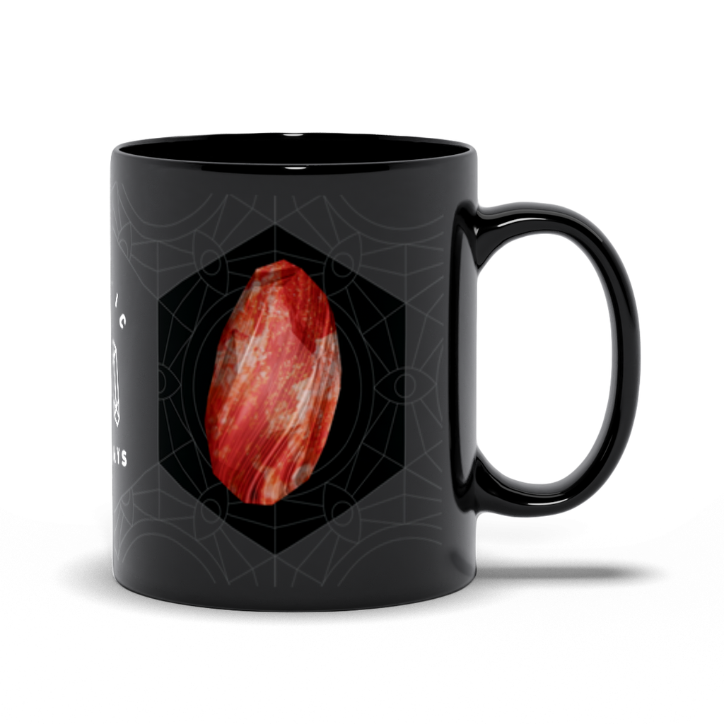 Red Jasper Black Mug