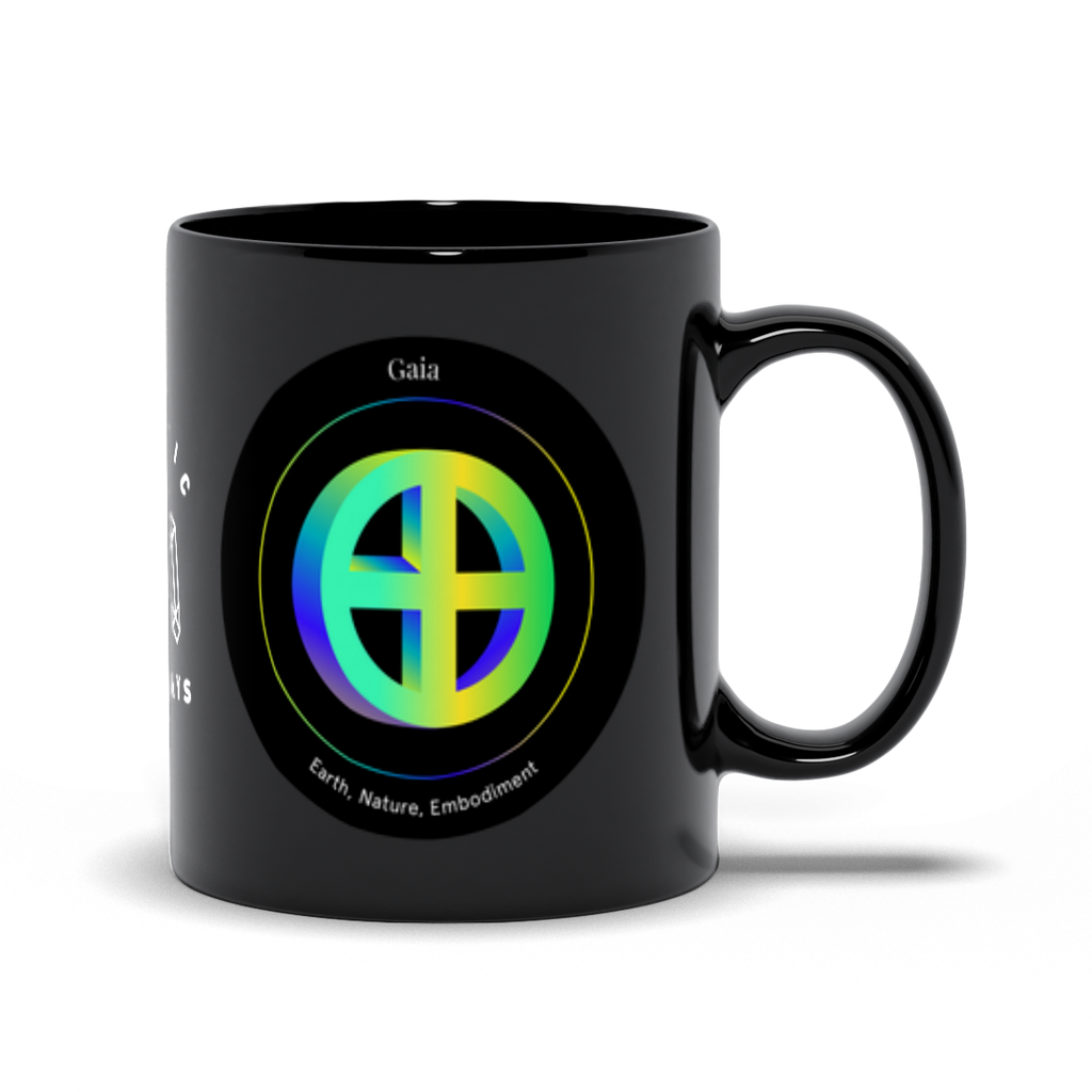 Gaia Black Mug