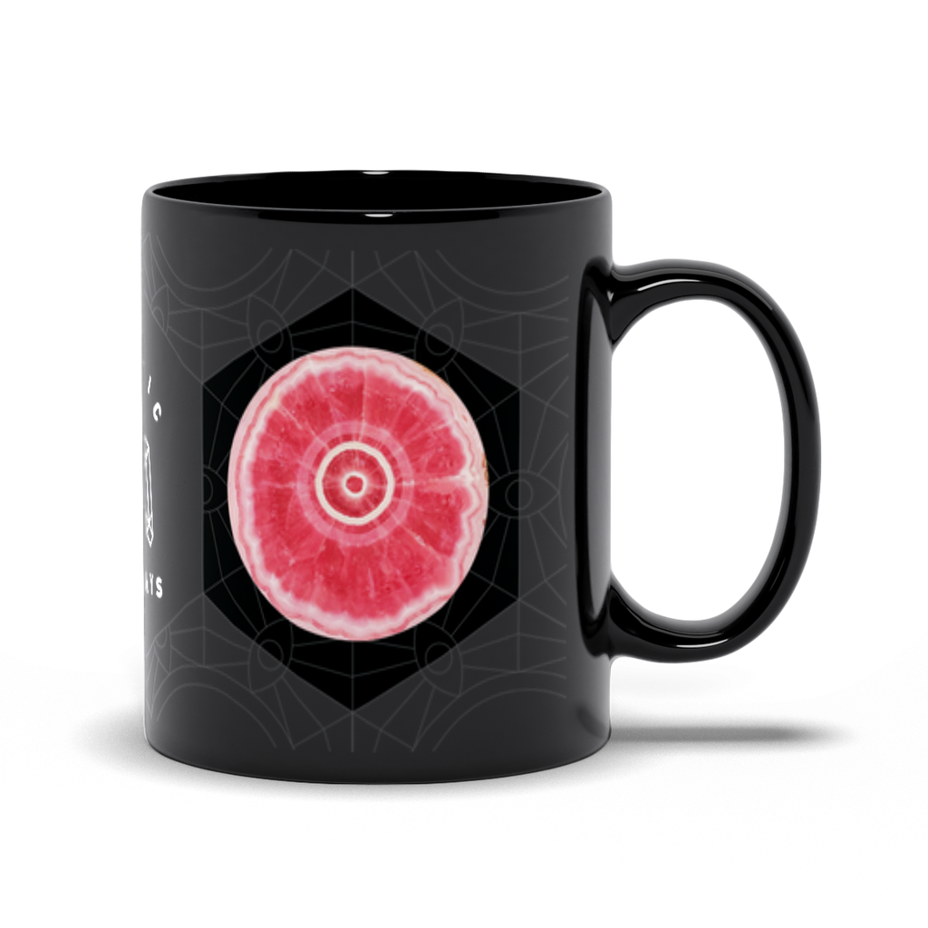 Rhodochrosite Black Mug