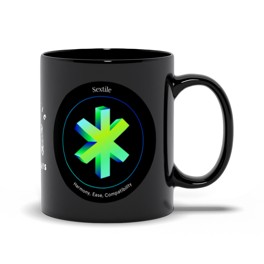 Sextile Black Mug