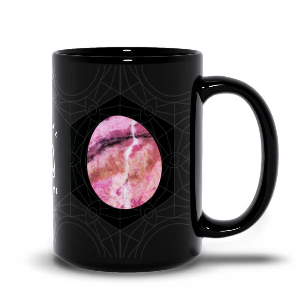 Rhodonite Black Mug