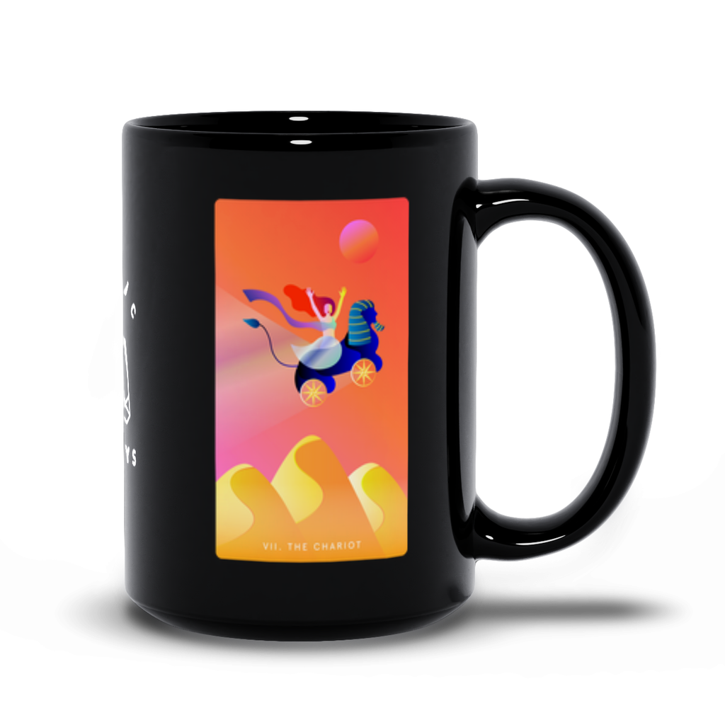 The Chariot Black Mug