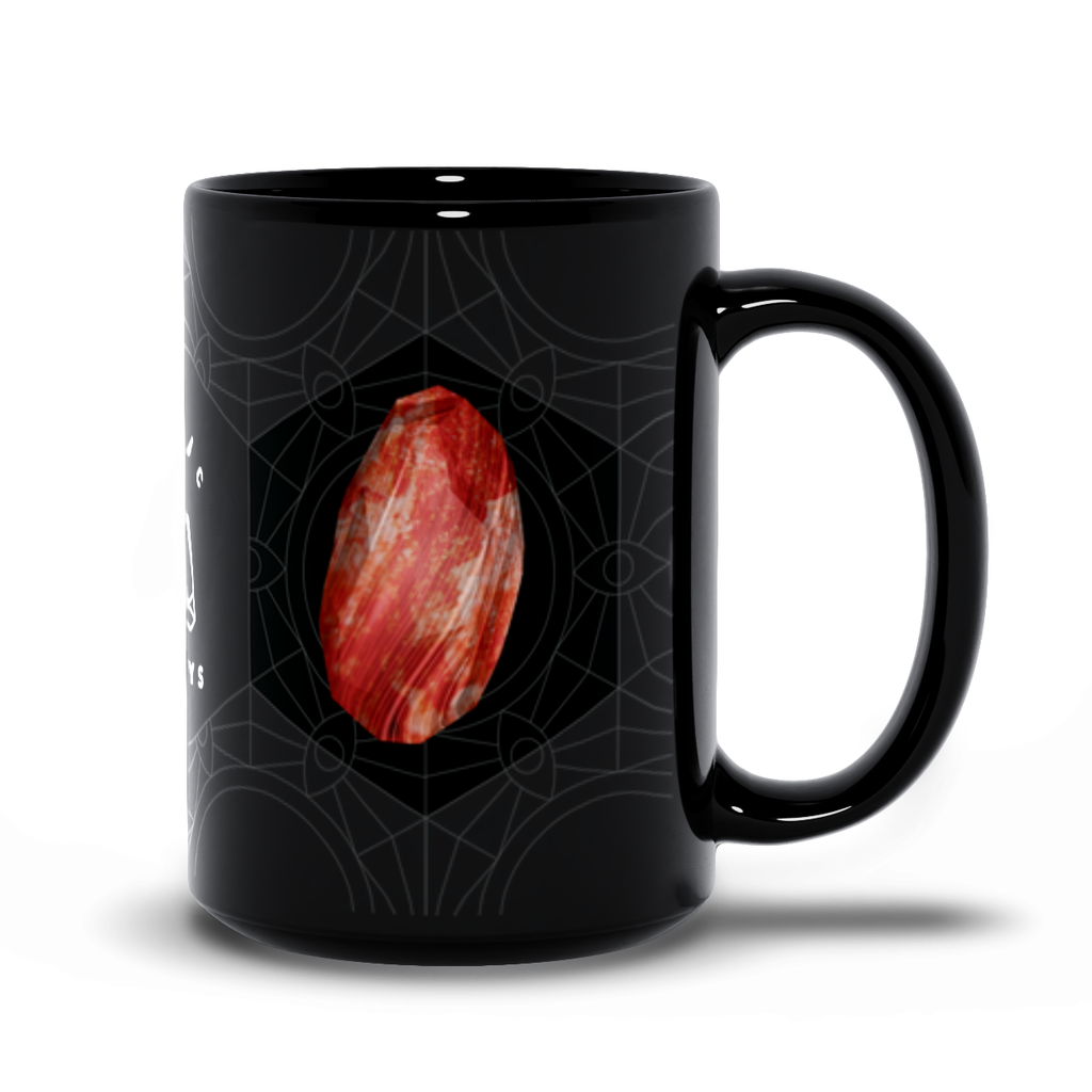 Red Jasper Black Mug