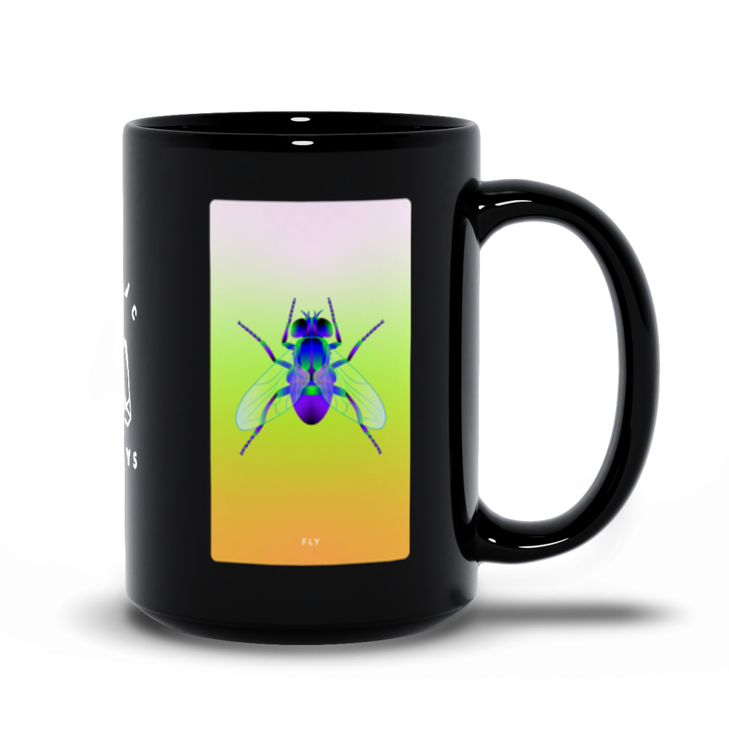 Fly Black Mug