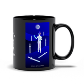 Seven of Swords Black Mug