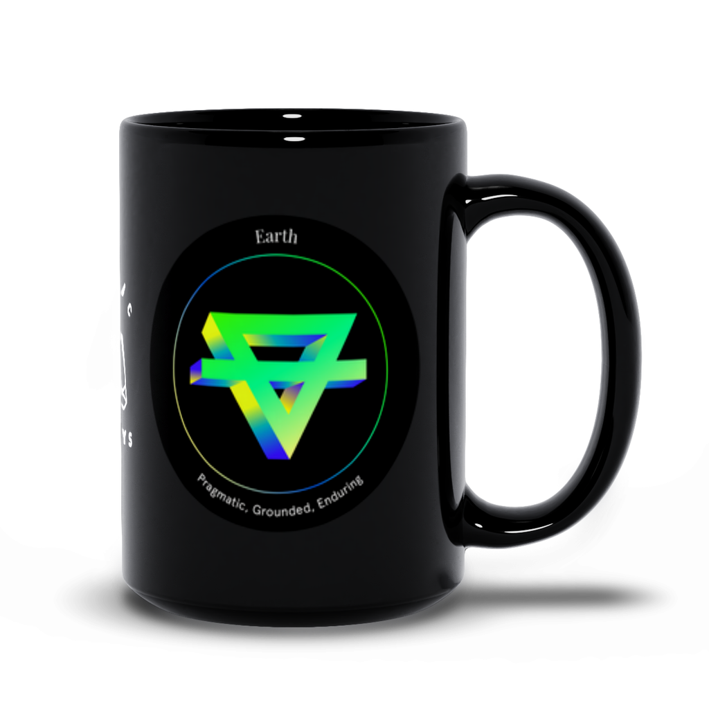 Earth Black Mug