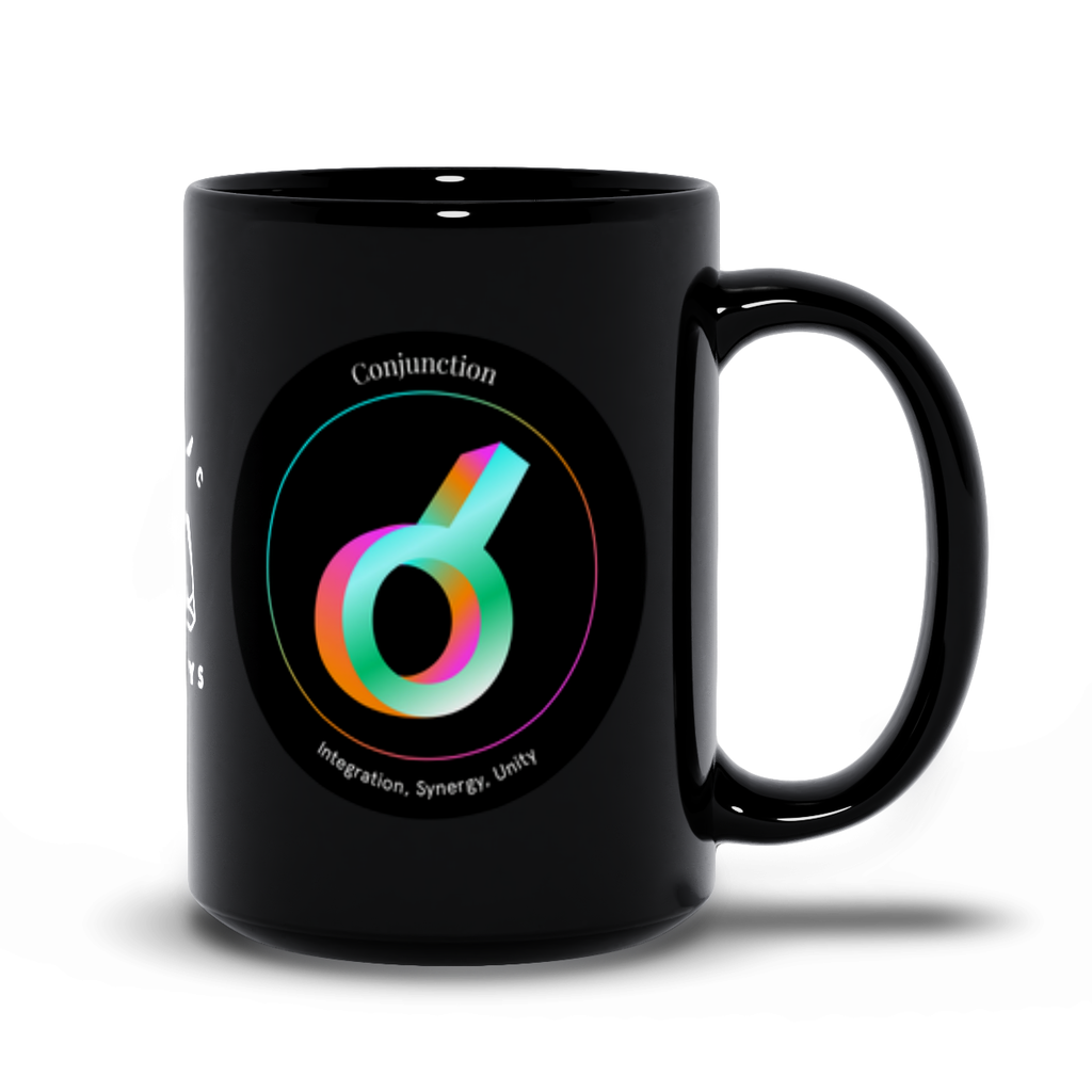 Conjunction Black Mug