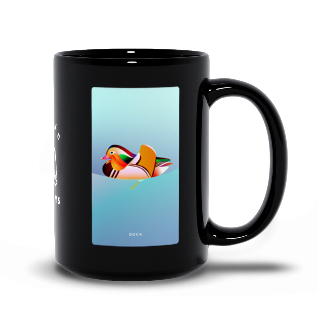 Duck Black Mug