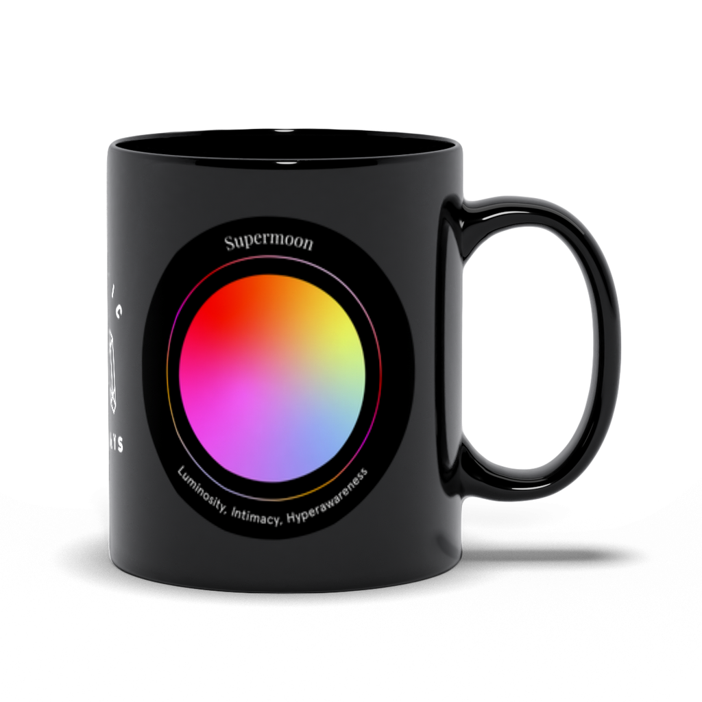 Supermoon Black Mug