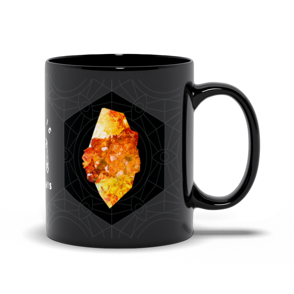 Citrine Spirit Quartz Black Mug