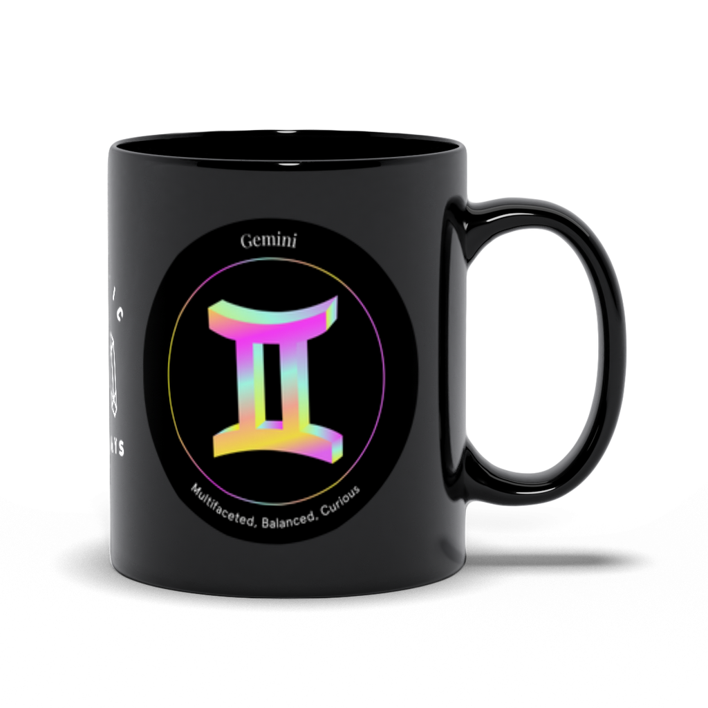 Gemini Black Mug