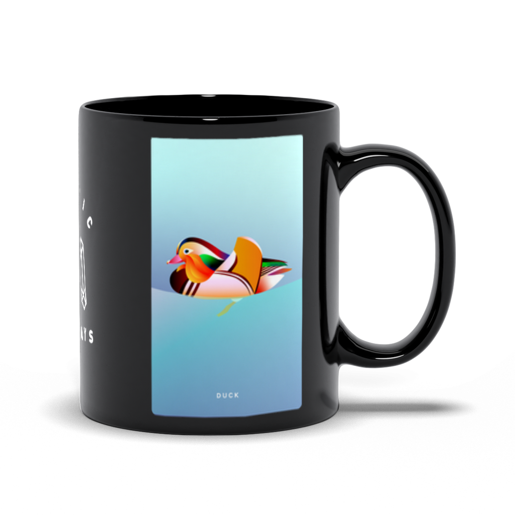Duck Black Mug