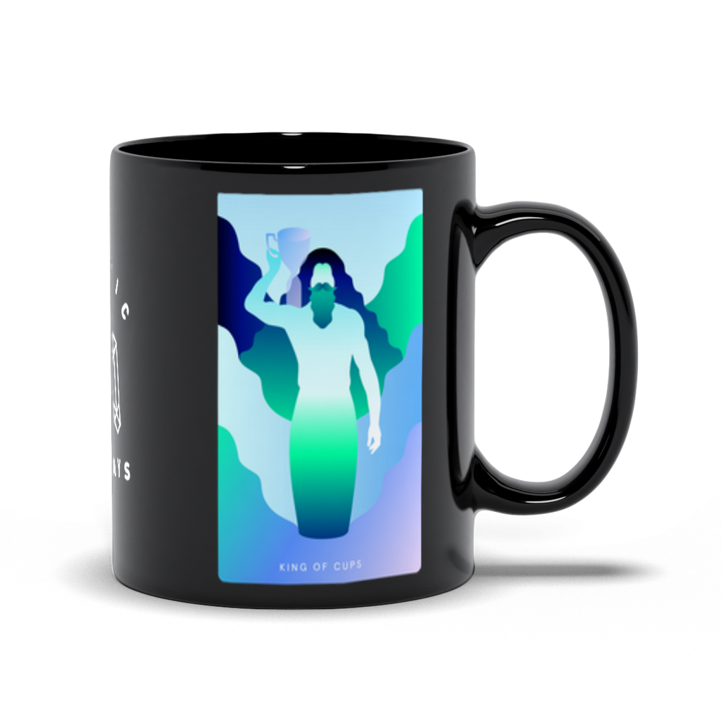 King of Cups Black Mug