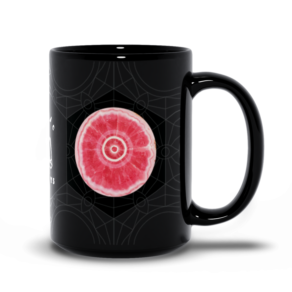 Rhodochrosite Black Mug