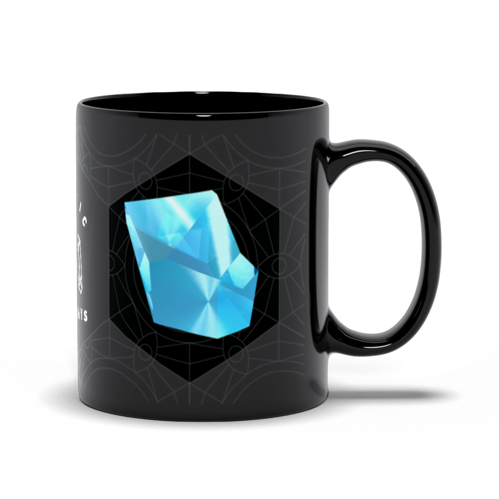 Blue Topaz Black Mug