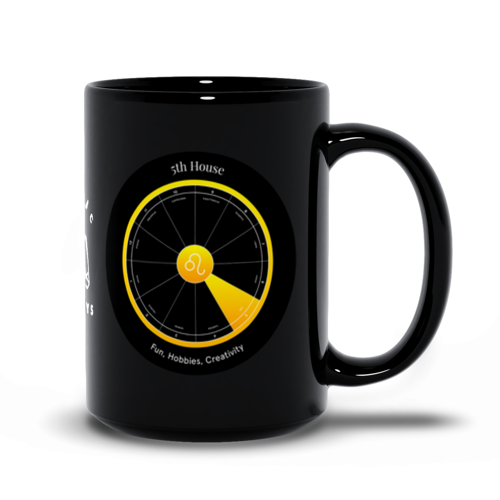 5th House Black Mug