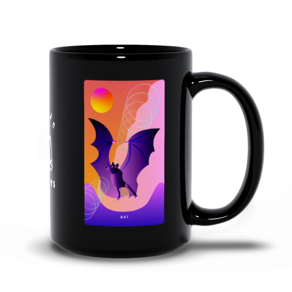 Bat Black Mug