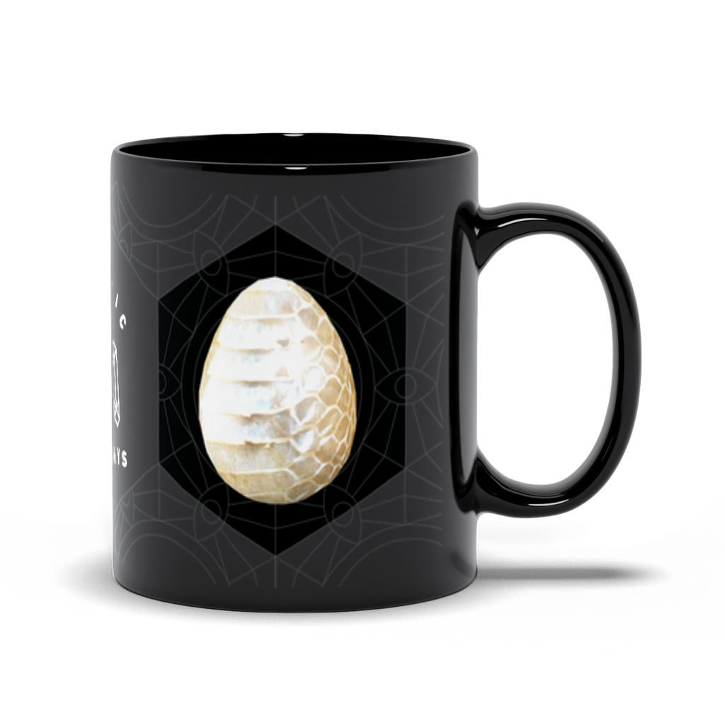 Snakeskin Agate Black Mug