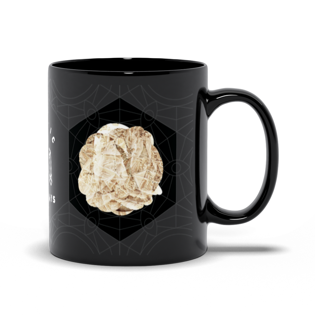 Desert Rose Black Mug