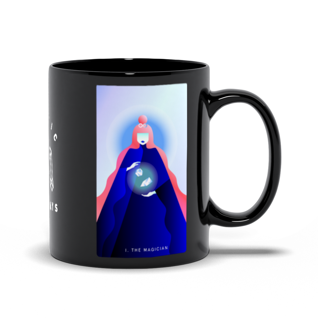 The Magician Black Mug