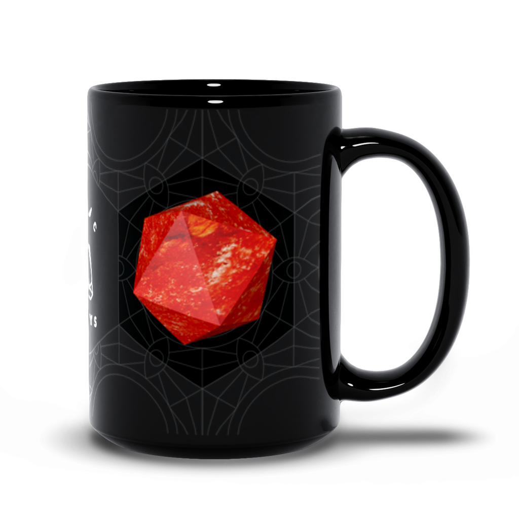Red Jade Black Mug