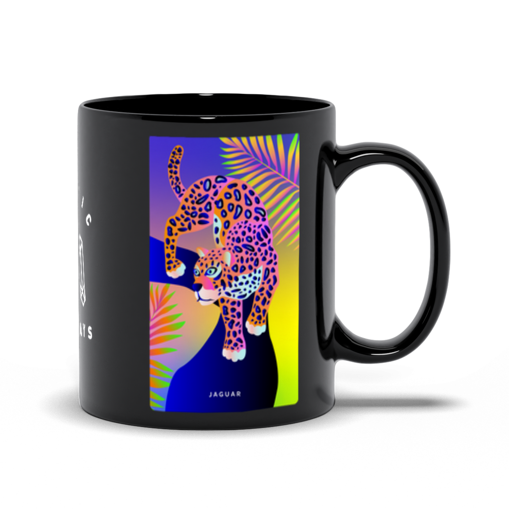 Jaguar Black Mug