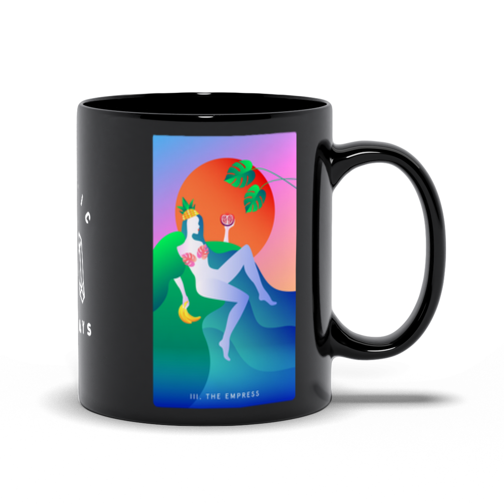 The Empress Black Mug