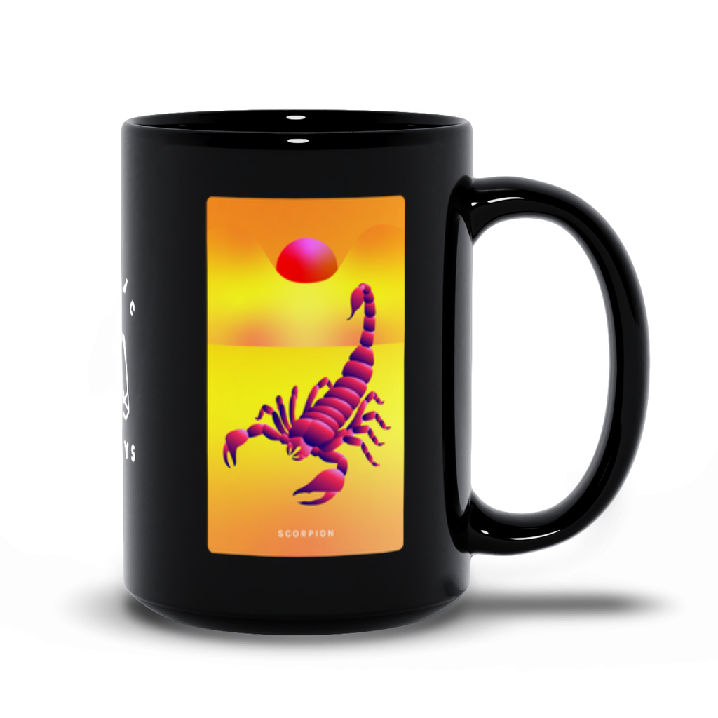 Scorpion Black Mug