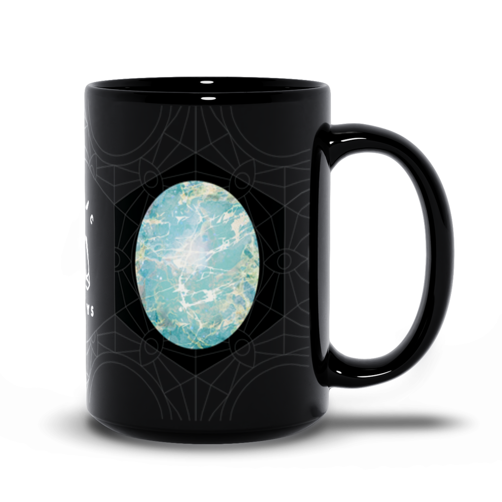 Turquoise Black Mug