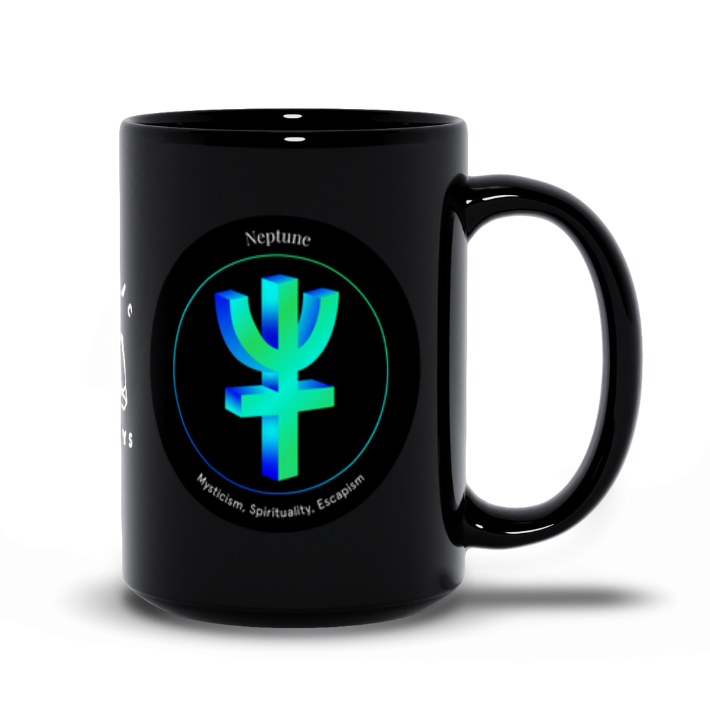 Neptune Black Mug