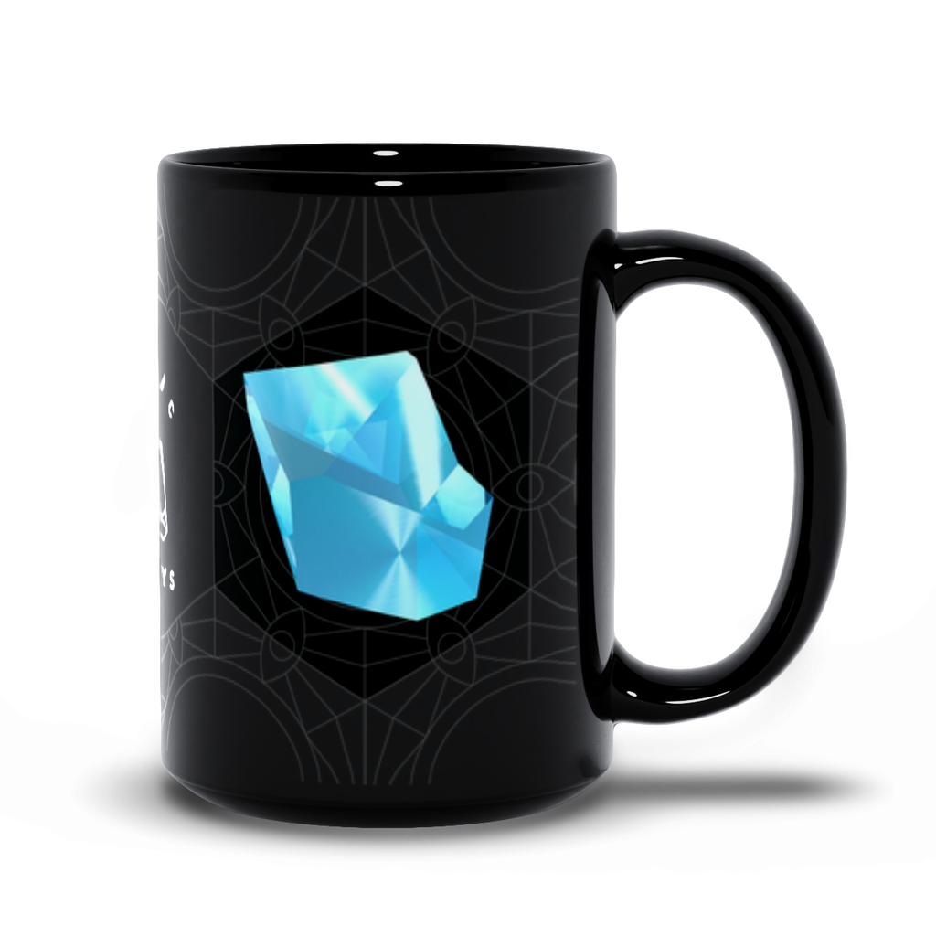 Blue Topaz Black Mug