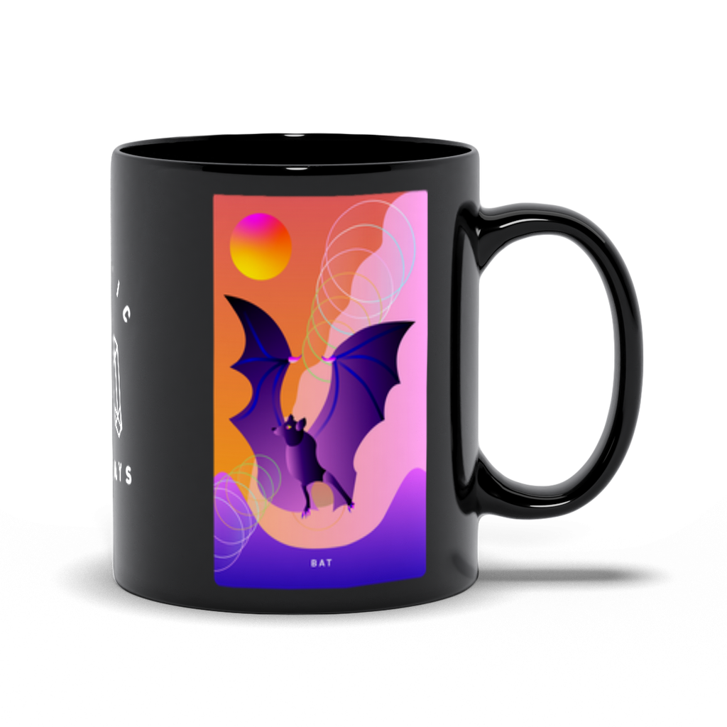 Bat Black Mug