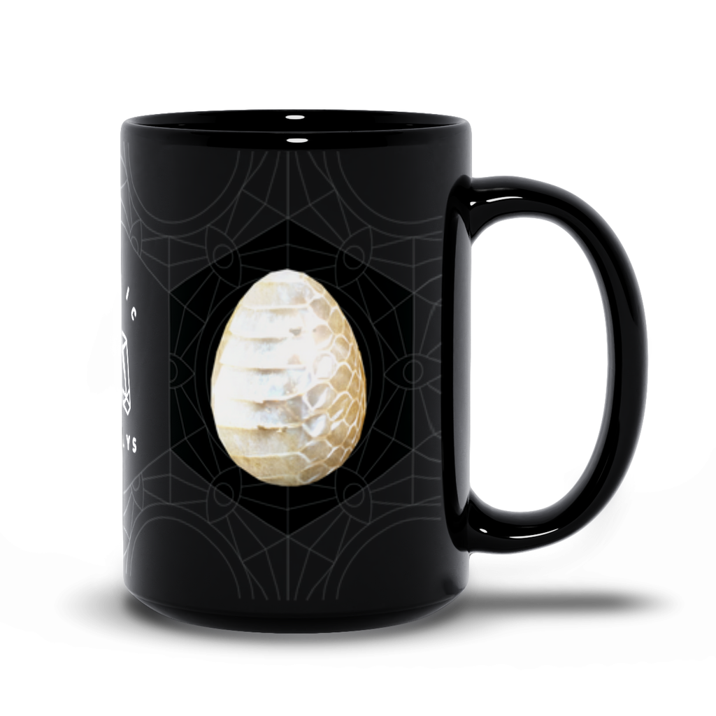 Snakeskin Agate Black Mug