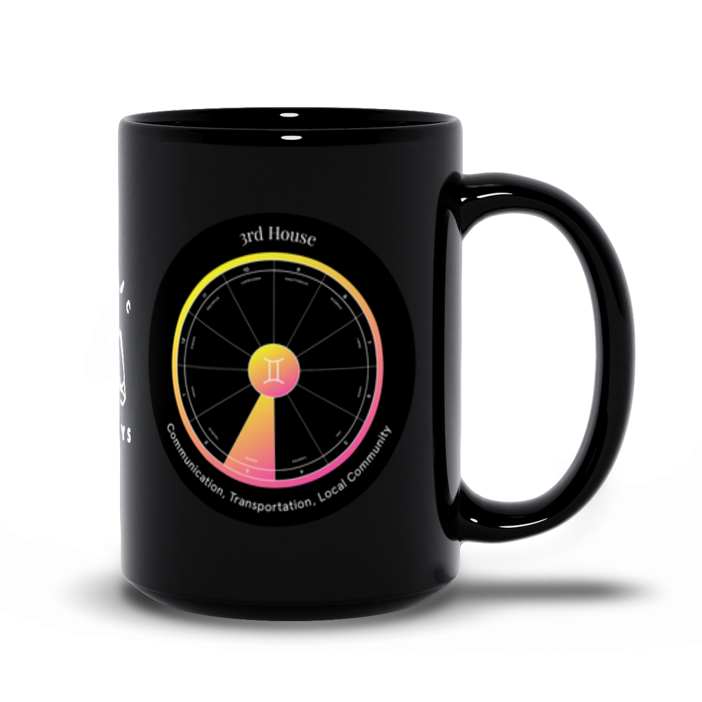 3rd House Black Mug