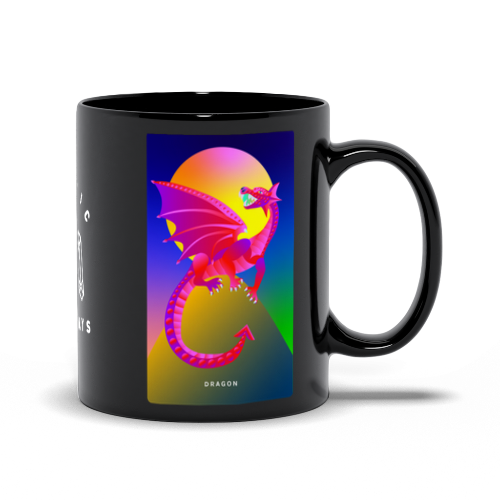 Dragon Black Mug