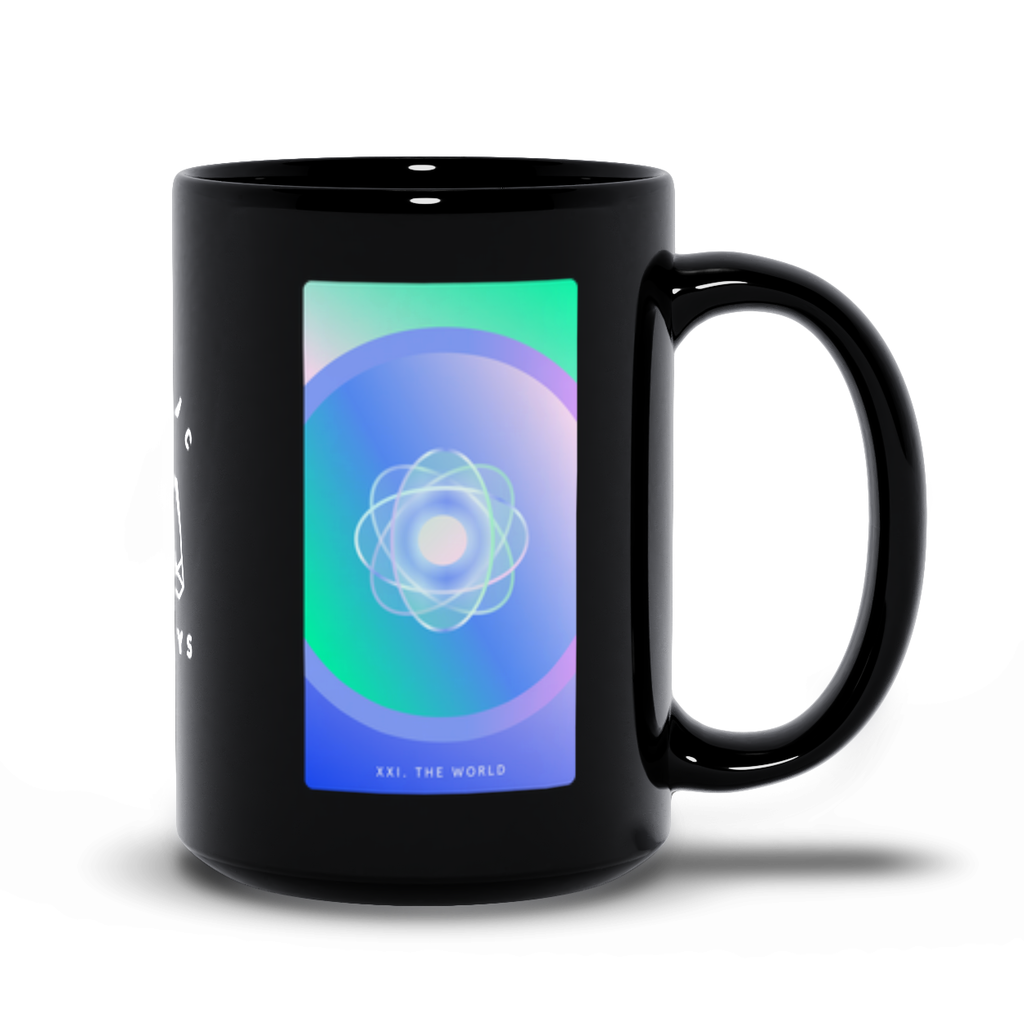 The World Black Mug