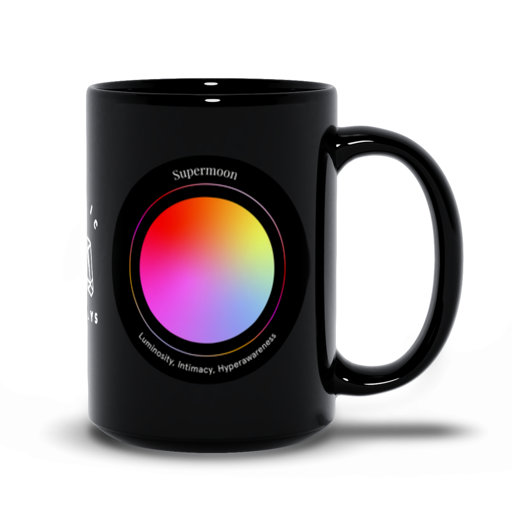 Supermoon Black Mug