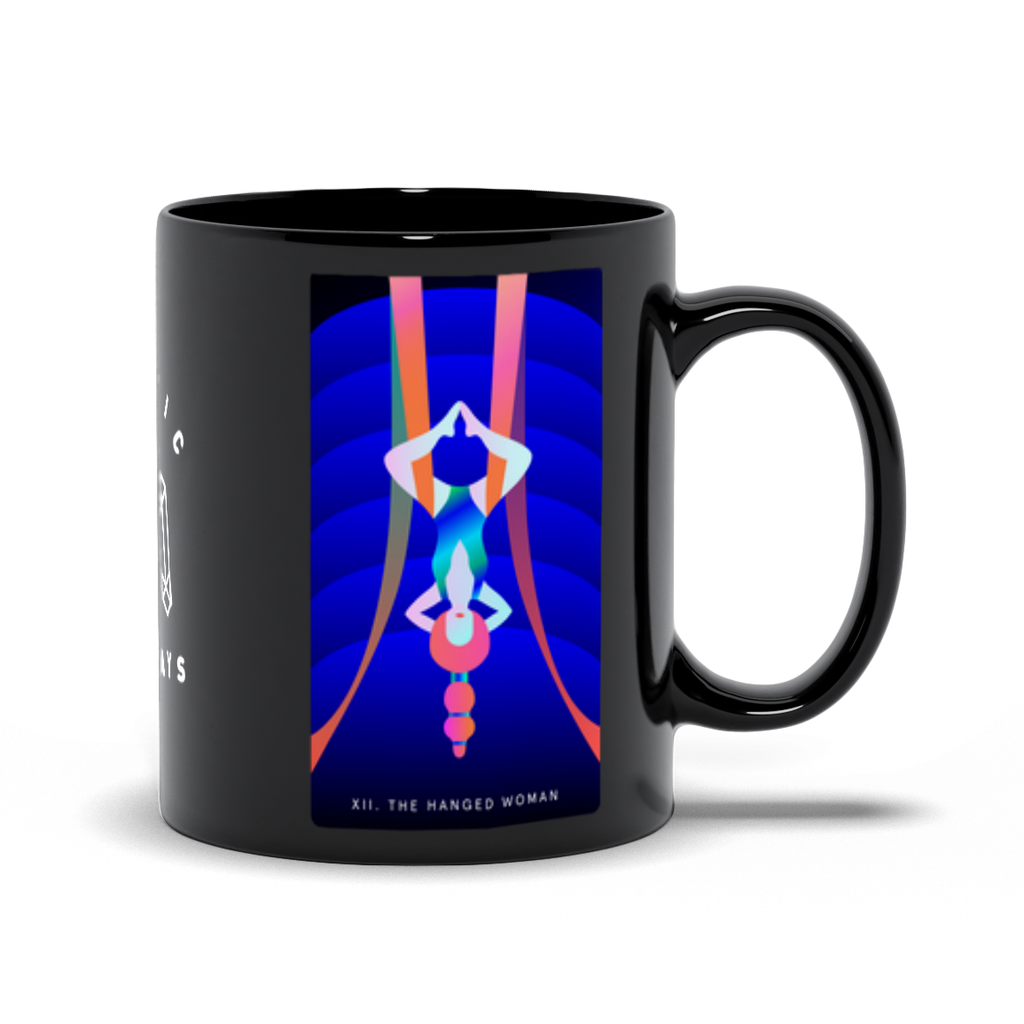 The Hanged Woman Black Mug
