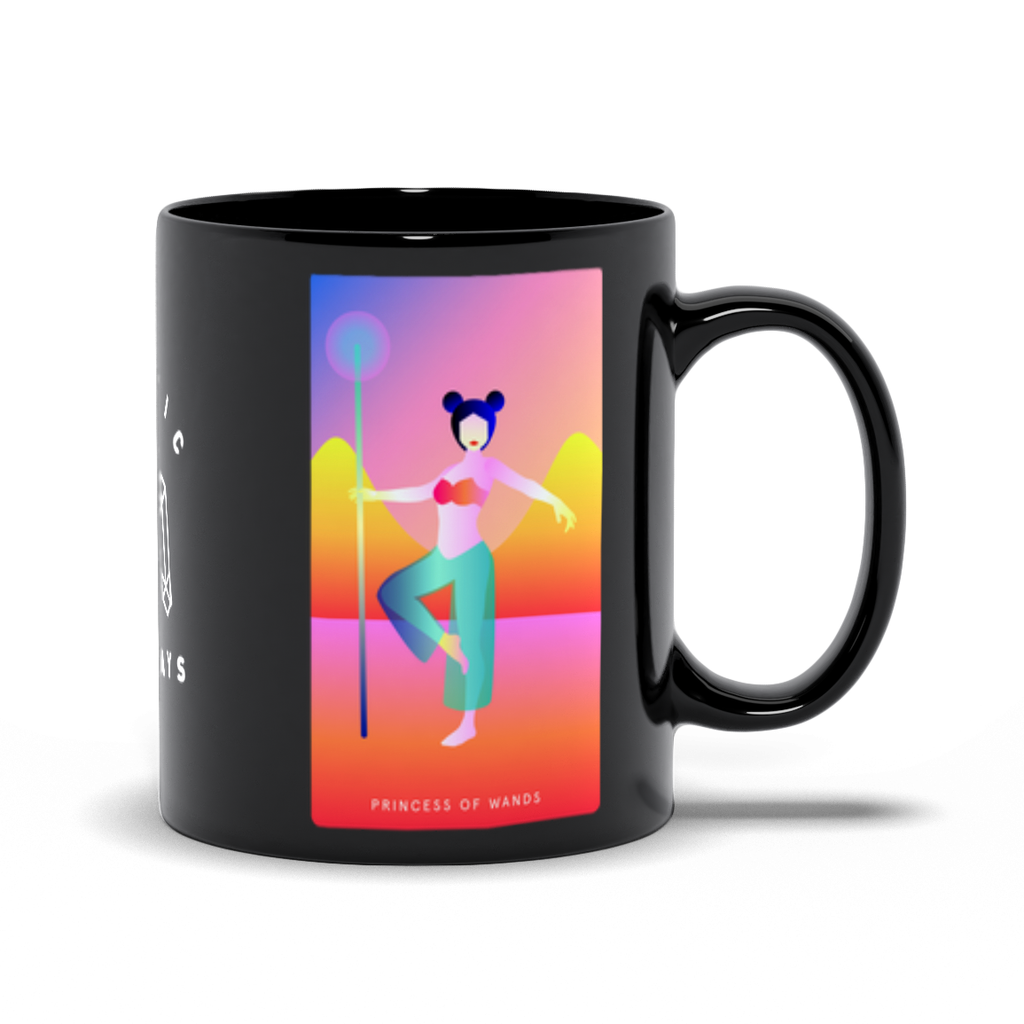 Princess of Wands Black Mug