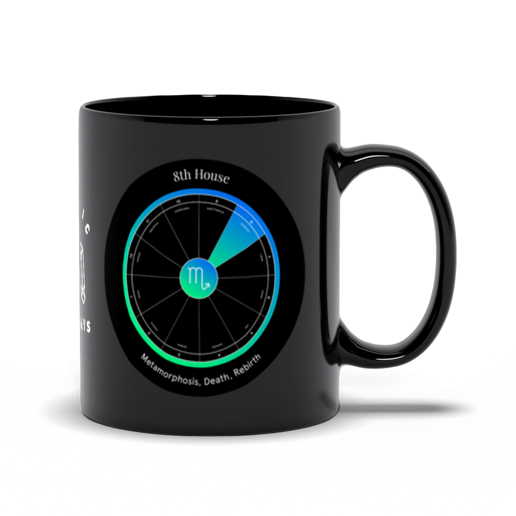 8th House Black Mug