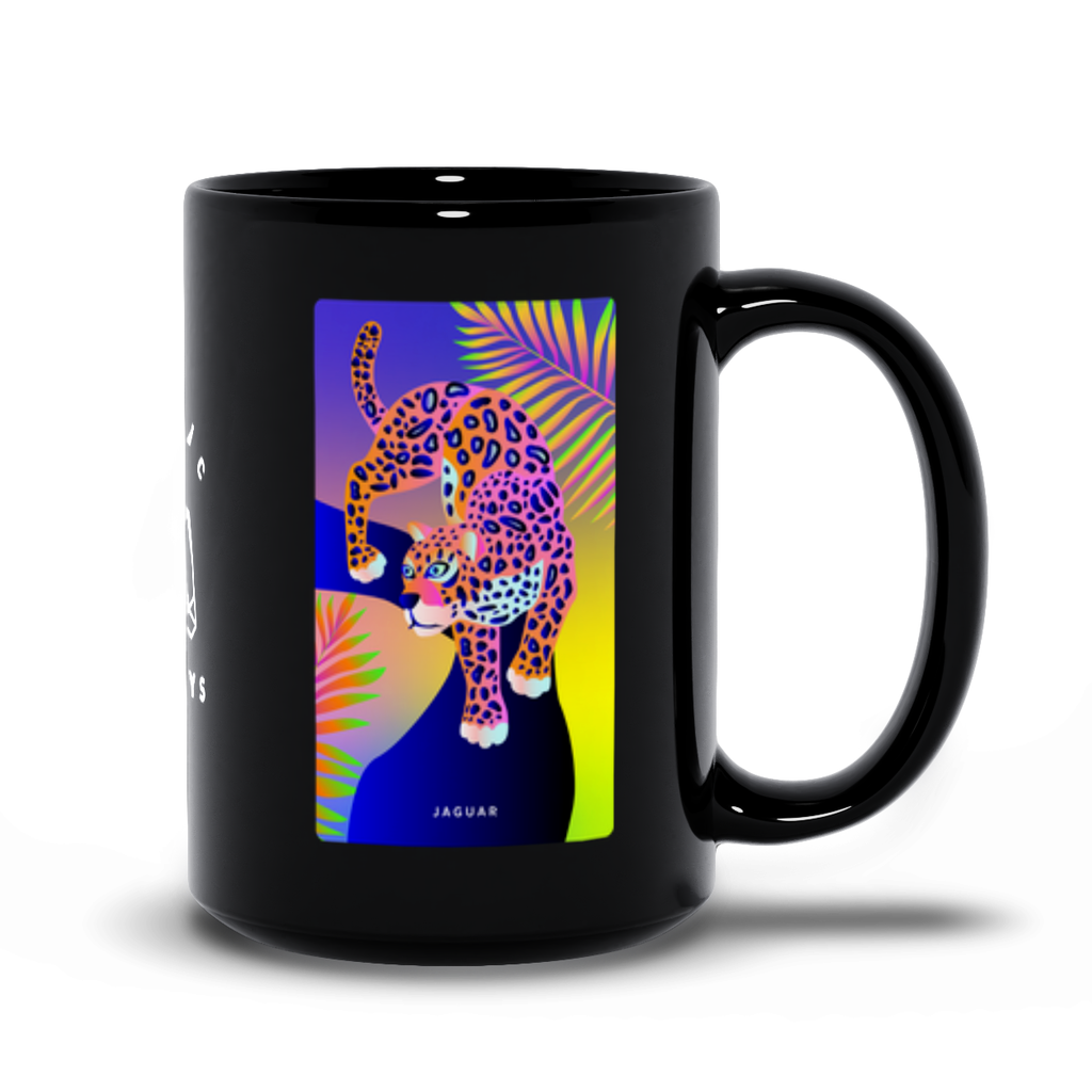 Jaguar Black Mug