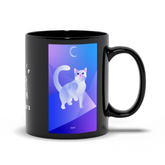 Cat Black Mug