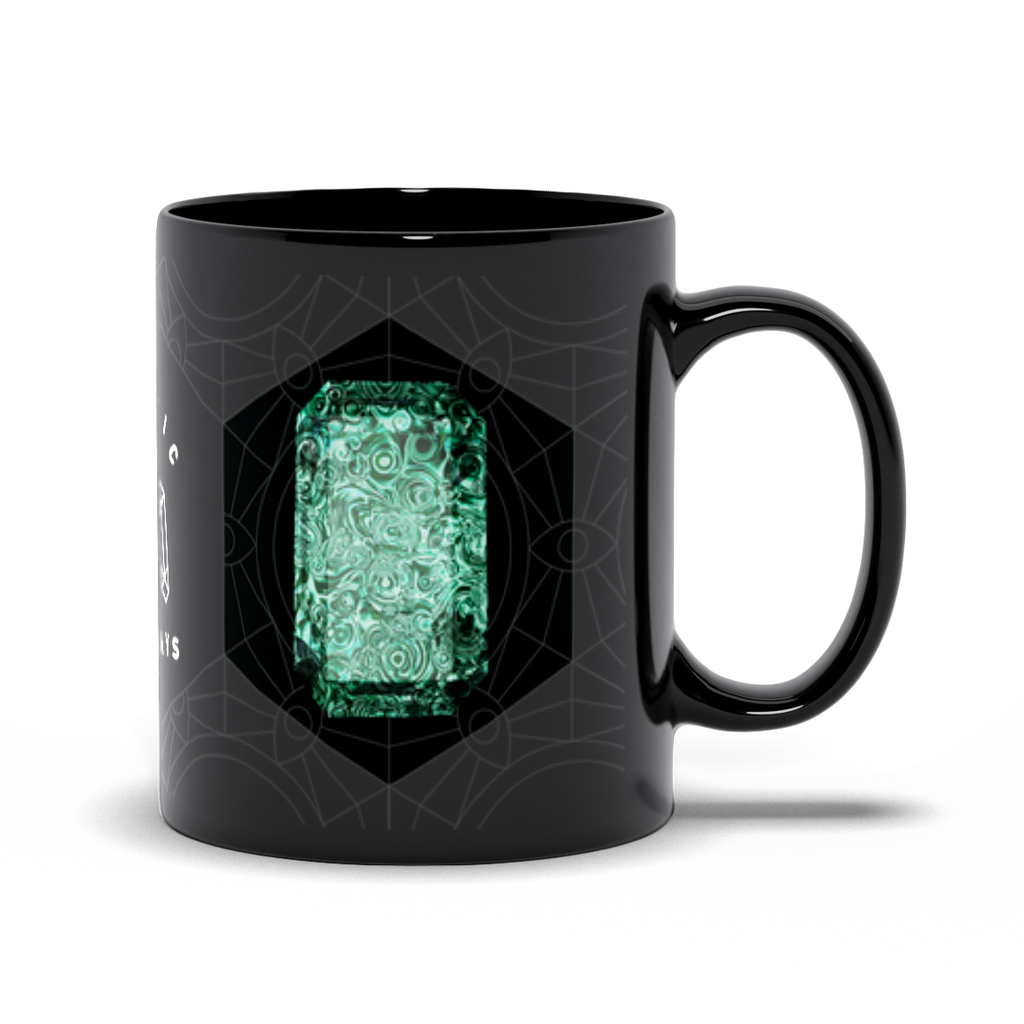 Malachite Black Mug